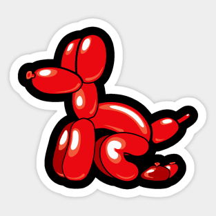 Balloon Doggie Poop Sticker